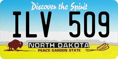 ND license plate ILV509