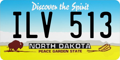 ND license plate ILV513