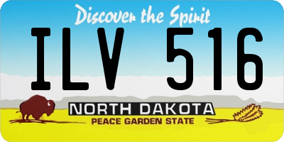ND license plate ILV516
