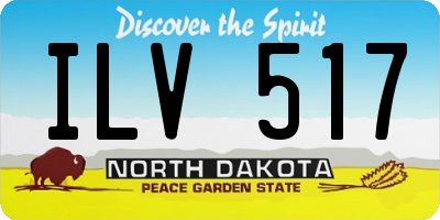 ND license plate ILV517
