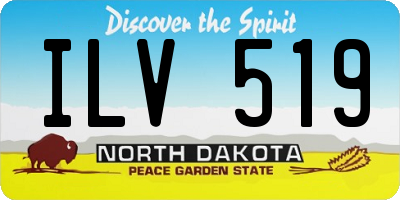 ND license plate ILV519