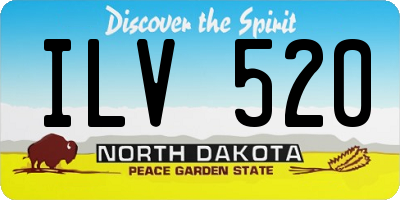 ND license plate ILV520