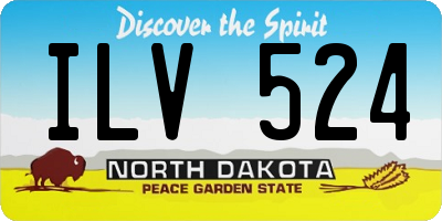 ND license plate ILV524
