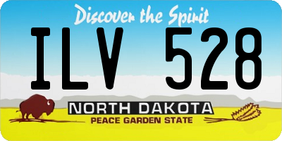ND license plate ILV528