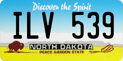 ND license plate ILV539