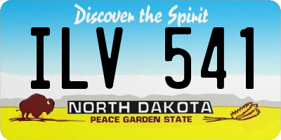 ND license plate ILV541