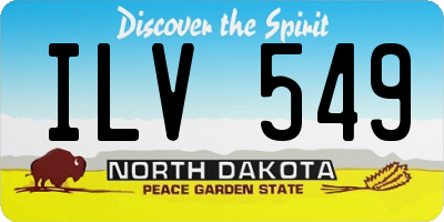 ND license plate ILV549