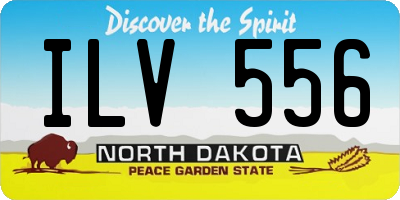 ND license plate ILV556
