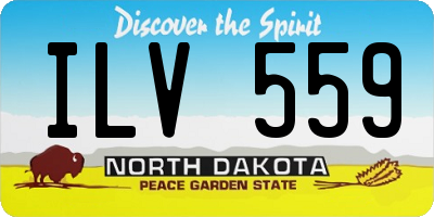 ND license plate ILV559