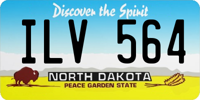 ND license plate ILV564