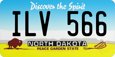 ND license plate ILV566