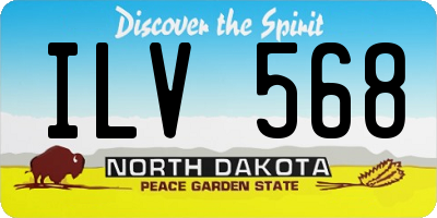 ND license plate ILV568