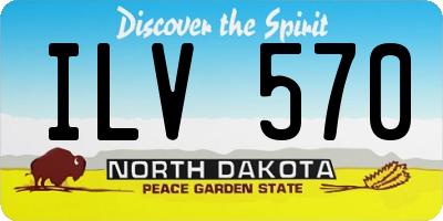 ND license plate ILV570
