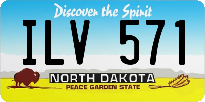 ND license plate ILV571