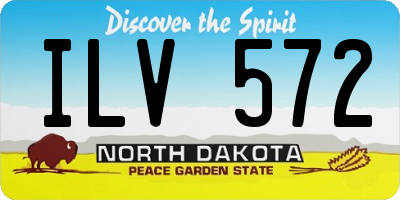 ND license plate ILV572