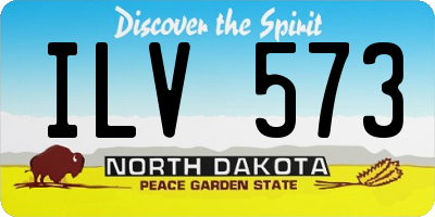 ND license plate ILV573