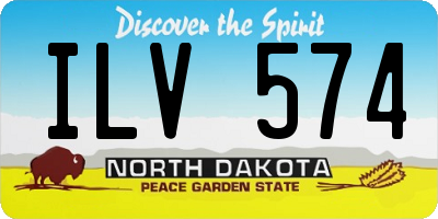 ND license plate ILV574