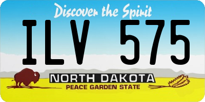 ND license plate ILV575