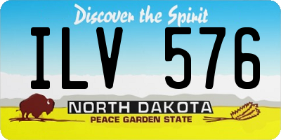 ND license plate ILV576