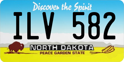 ND license plate ILV582