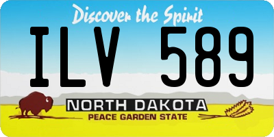 ND license plate ILV589