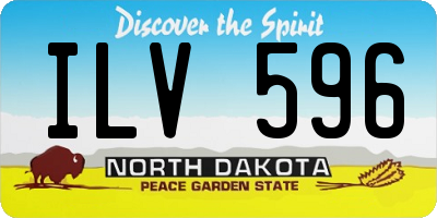 ND license plate ILV596