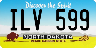 ND license plate ILV599