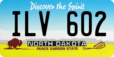 ND license plate ILV602