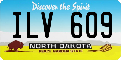 ND license plate ILV609