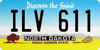 ND license plate ILV611