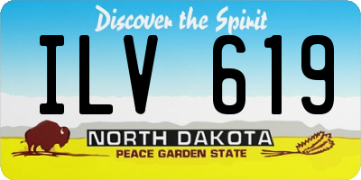 ND license plate ILV619