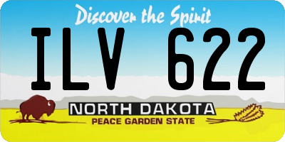 ND license plate ILV622
