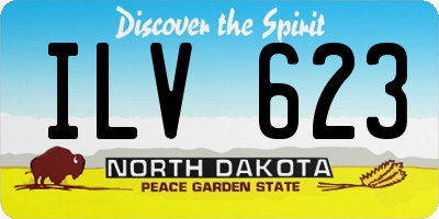ND license plate ILV623