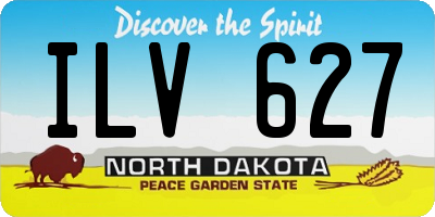 ND license plate ILV627