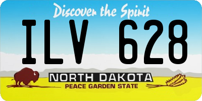 ND license plate ILV628