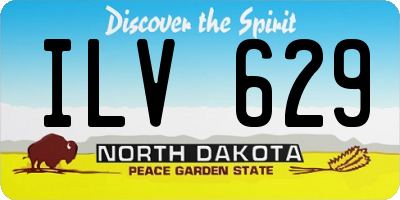 ND license plate ILV629
