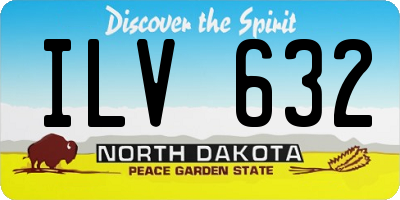 ND license plate ILV632