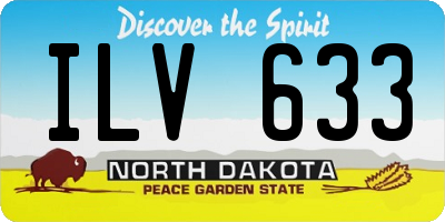 ND license plate ILV633