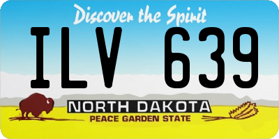 ND license plate ILV639