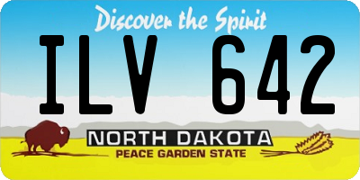 ND license plate ILV642