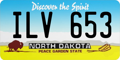 ND license plate ILV653