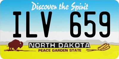 ND license plate ILV659