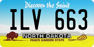 ND license plate ILV663
