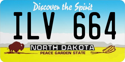 ND license plate ILV664