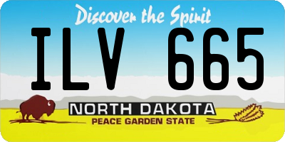 ND license plate ILV665