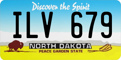 ND license plate ILV679