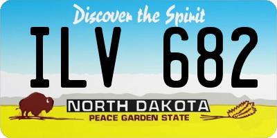 ND license plate ILV682