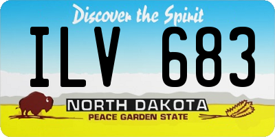 ND license plate ILV683