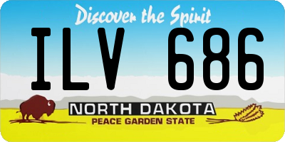 ND license plate ILV686