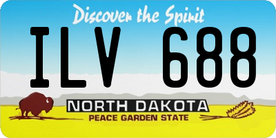 ND license plate ILV688
